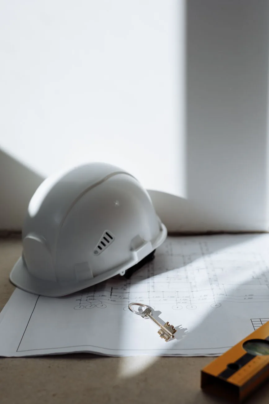 Contractor using free construction calculators and tools on a job site
