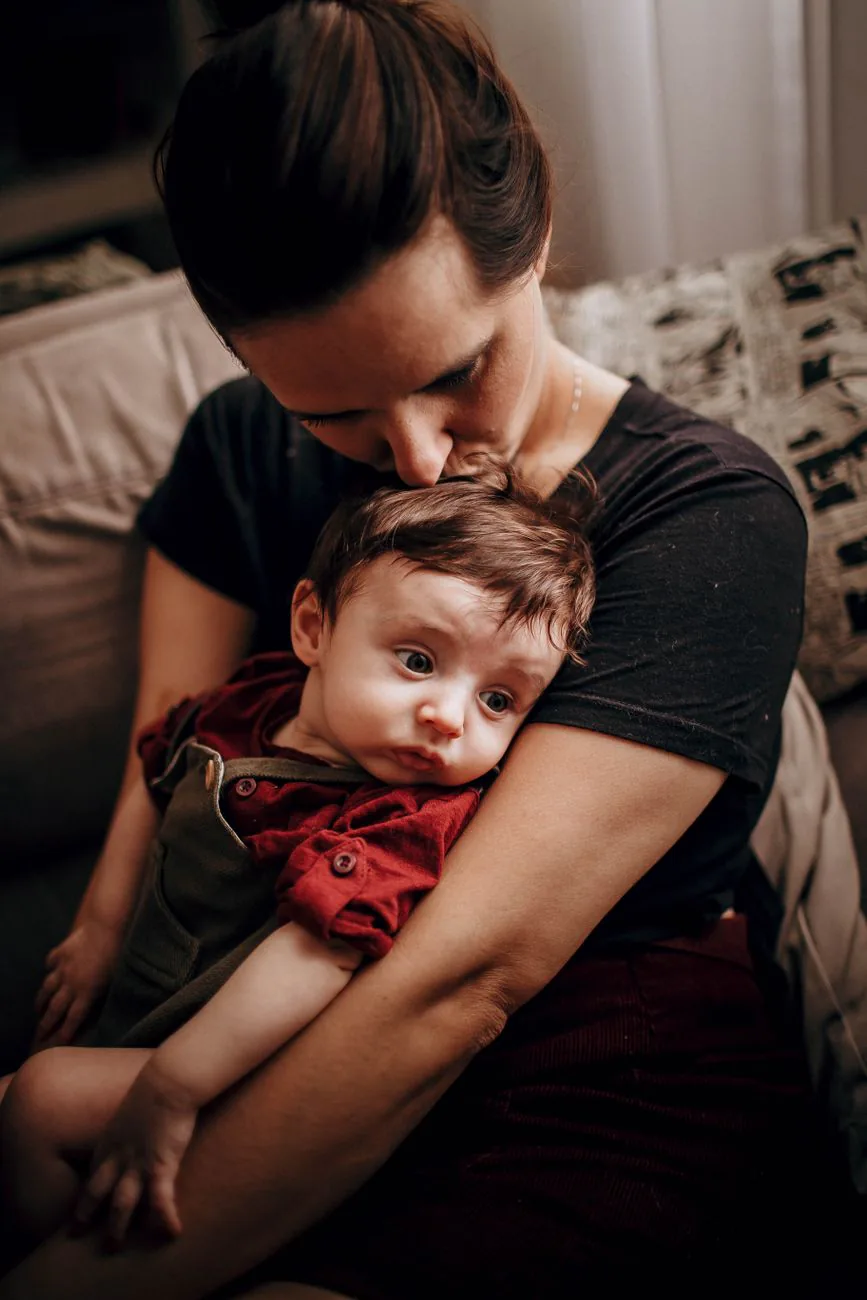 Mother and child sharing a warm moment